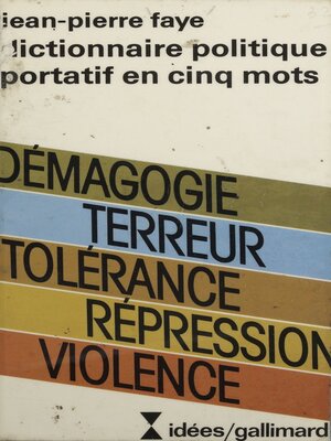 cover image of Dictionnaire politique portatif en cinq mots
